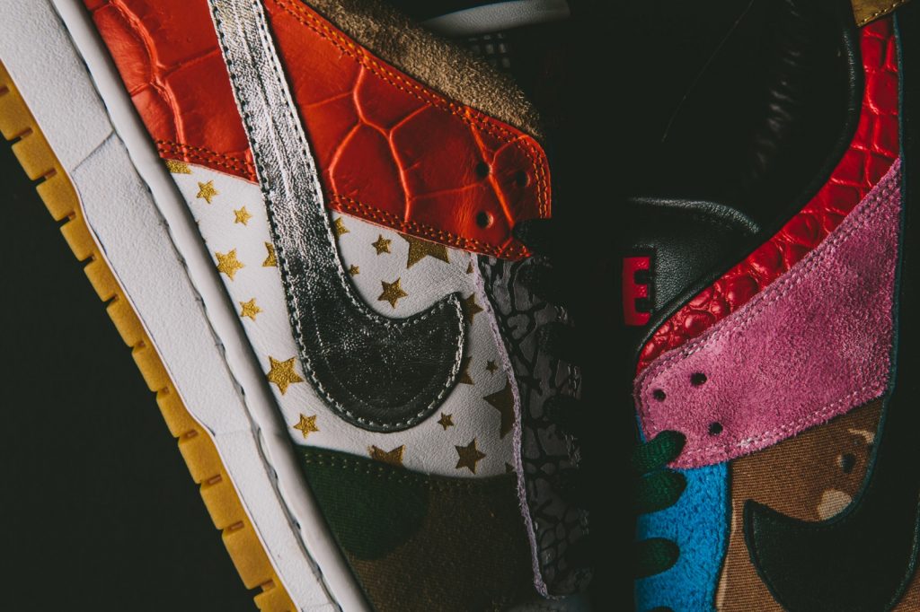 , Nike SB DUNK Low “What the SUPREME” by Bespoke Industries