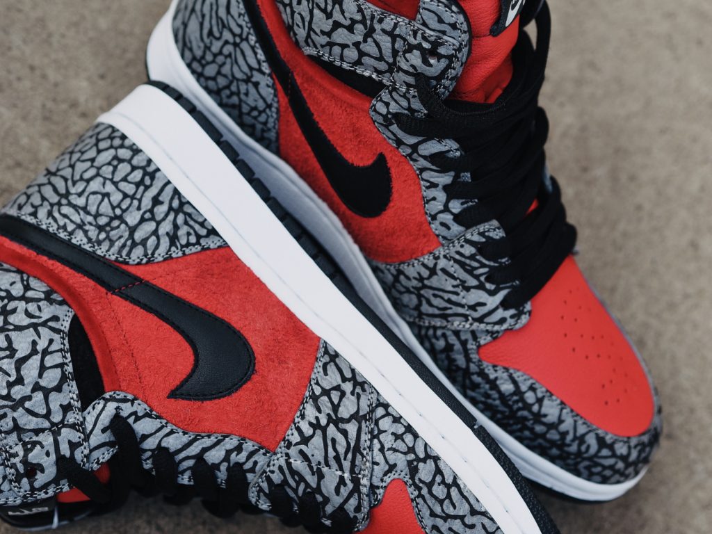 , Nike Air Jordan 1 Shark Skin Elephant Print “1994” by BespokeIND