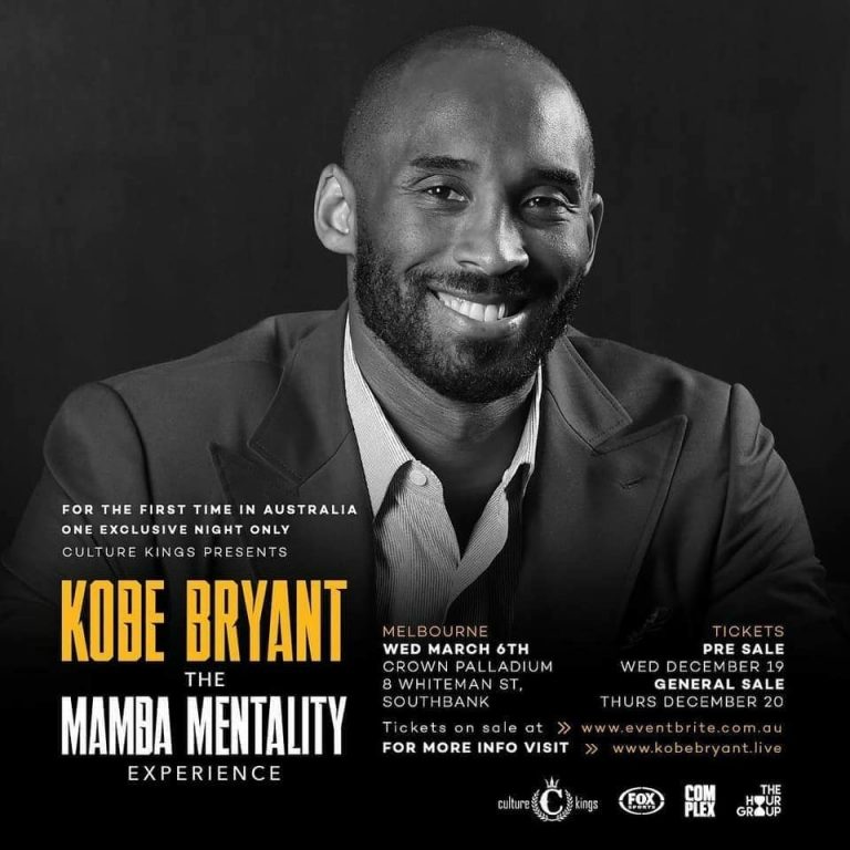 Kobe Bryant in Melbourne for “THE MAMBA MENTALITY EXPERIENCE”