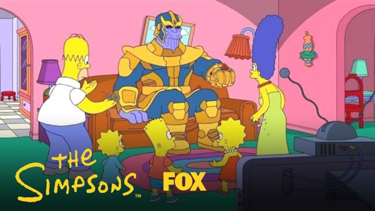 Thanos visits The Simpsons
