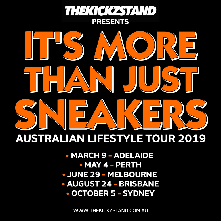 “It’s More Than Just Sneakers” Australian Lifestyle Tour 2019 – SAVE THE DATE