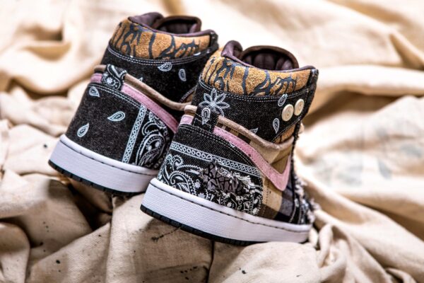 Jordan 1 'Bandana' by BespokeIND - The Kickz Stand