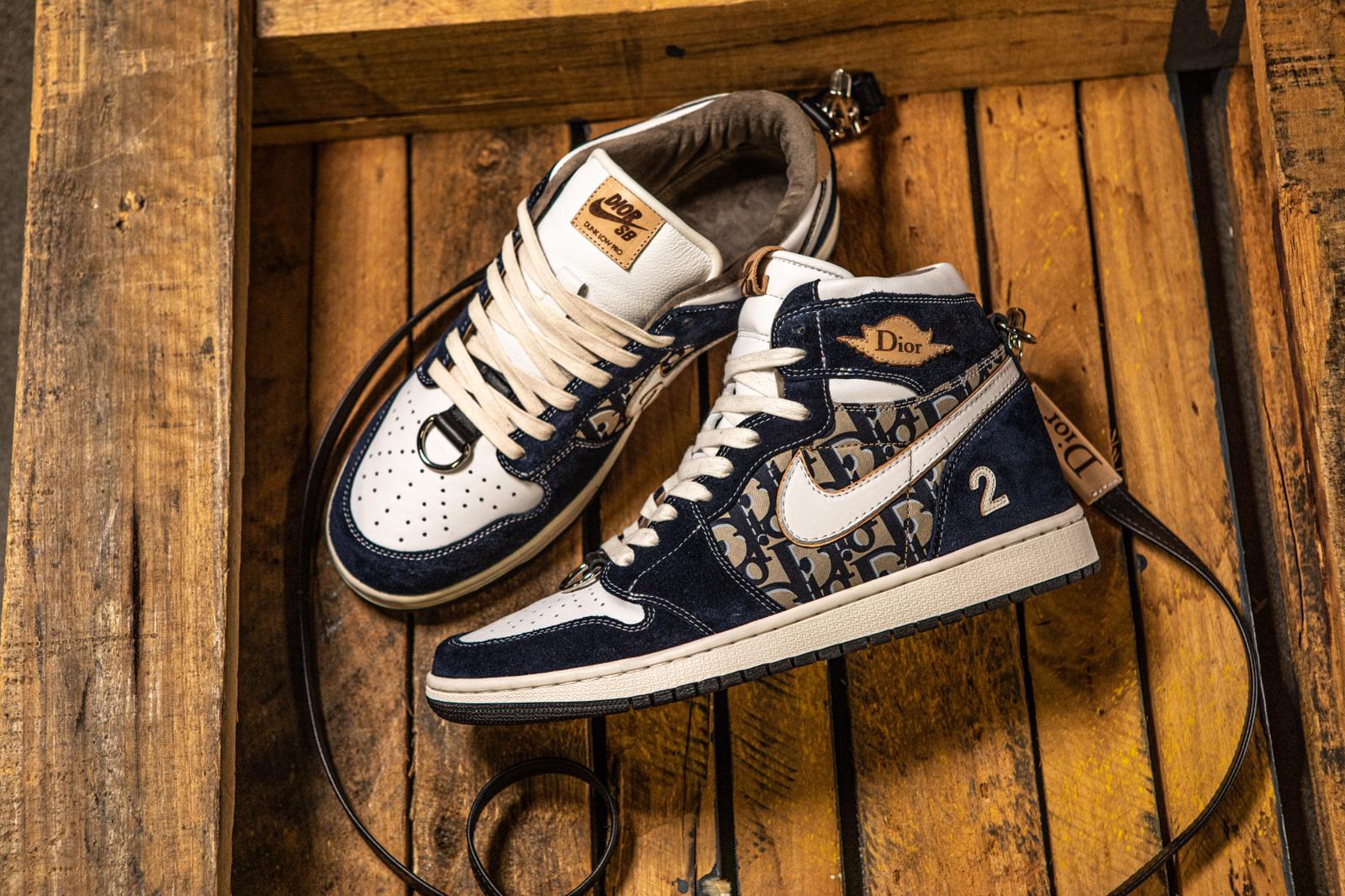 nike sb dunk dior blue