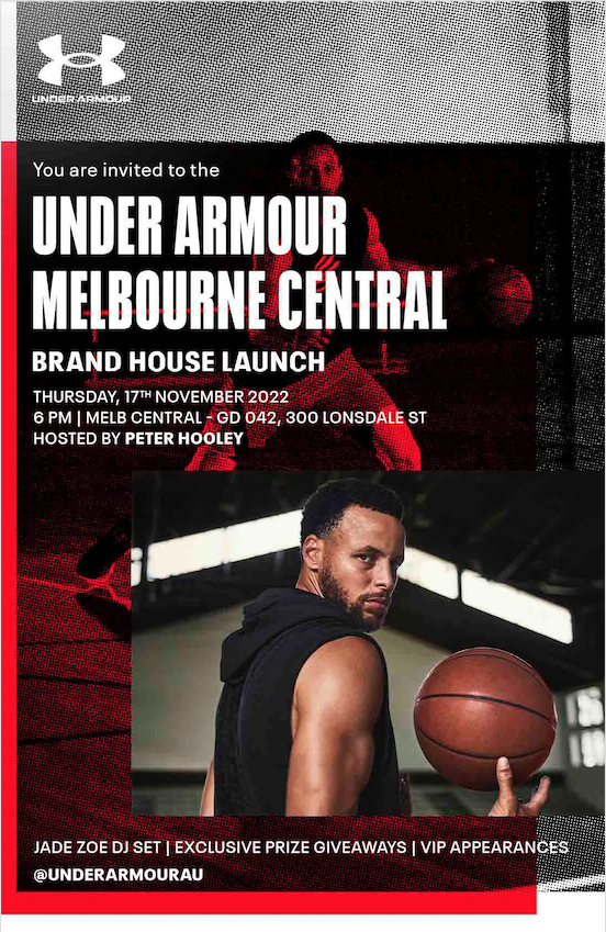 Under Armour Opens a New Brand House at Melbourne Central