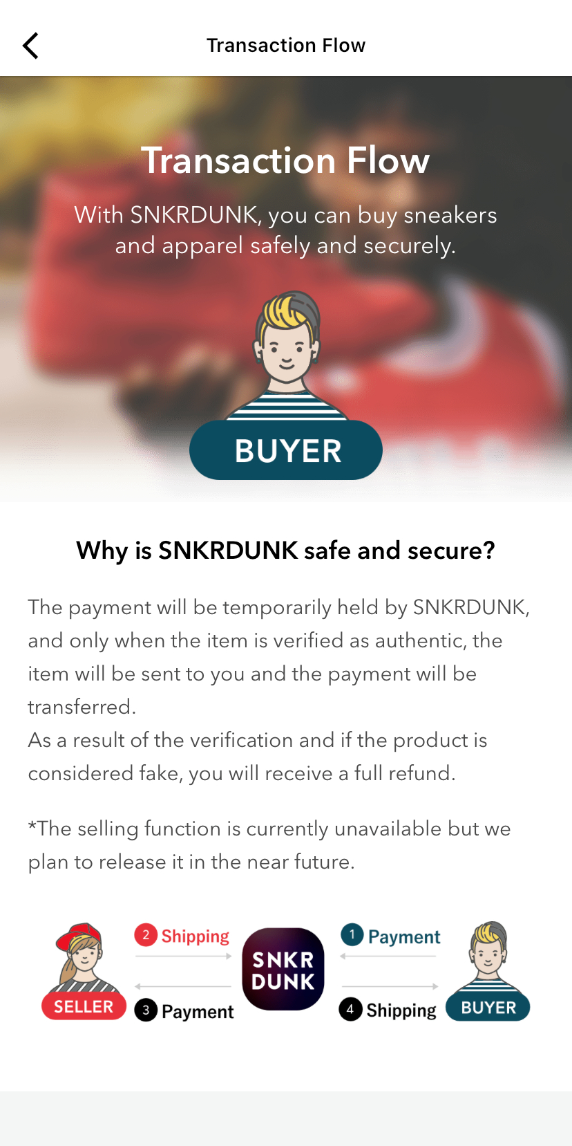 SNKRDUNK Launches Selling Function, SNKRDUNK Launches Selling Function