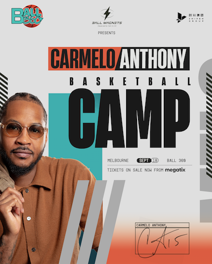 NBA Legend Carmelo Anthony Australia Tour Announced, NBA Legend Carmelo Anthony Australia Tour Announced