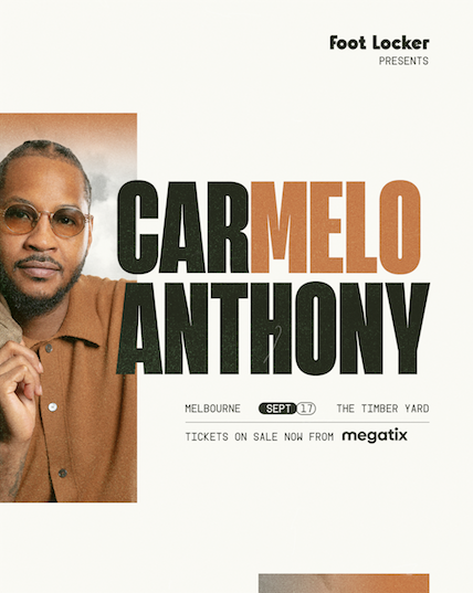 NBA Legend Carmelo Anthony Australia Tour Announced, NBA Legend Carmelo Anthony Australia Tour Announced