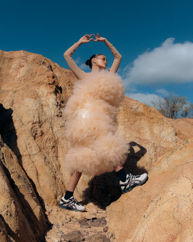 FINESSE ASICS GEL-CUMULUS™, FINESSE x ASICS GEL-CUMULUS™ 16 &#8216;Desert Rose&#8217;